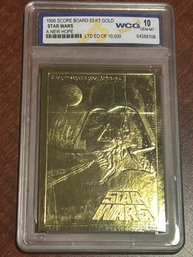 Star Wars A New Hope 1996 Score Board 23KT Gold Card