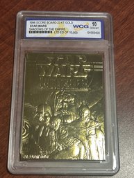 Star Wars Shadows Of The Empire 1996 Score Board 23KT Gold Card