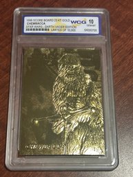 Star Wars Chewbacca 1996 Score Board 23KT Gold Card