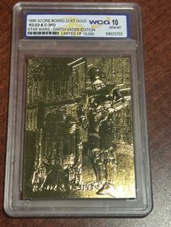 Star Wars R2-D2 & C-3PO 1996 Score Board 23KT Gold Card