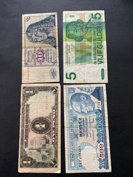 Foreign Currency Lot Of 4