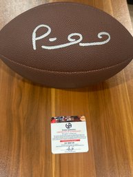 Patrick Mahomes Autograghed Football With COA!
