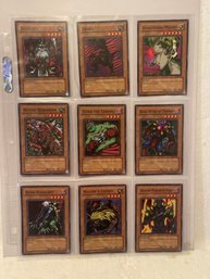 Yugioh Sheet Of 9 - 1996