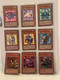 Yugioh Sheet Of 9 - 1996