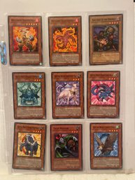 Yugioh Sheet Of 9 - 1996