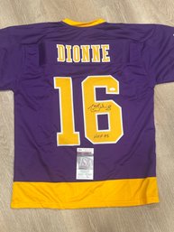 Marcel Dionne LA Kings Autographed Jersey With COA