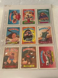 Garbage Pail Kids - Lot Of 9 -  1986