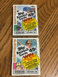 1984 Topps Baseball Cello Packs (lot Of 2)