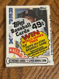 1984 Topps Baseball Cello Pack With HOF Jim Rice Showing!