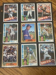 Lot Of (18) Assorted 1980s NY Mets Baseball Cards