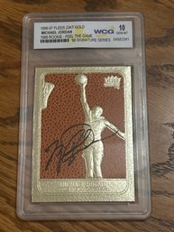 1996-97 Fleer Michael Jordan 23KT Gold Card WCG 10