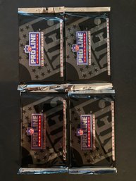 1991 Pro Line FootballUnopened Packs Lot Of 4