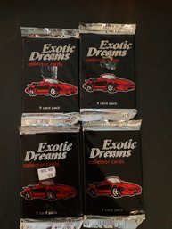 1992 Exotic Dreams Card Pack Lot Of 4