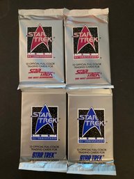 1991 STAR TREK 25th ANNIVERSARY UNOPENED PACKS Lot Of 4