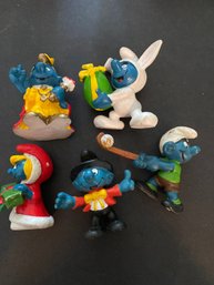 Smurf Figure Lot Of 5