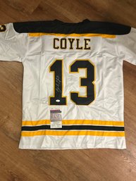 Charlie Coyle Autographed Jersey With COA