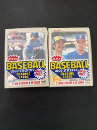 1983 Fleer Cello Baseball Card Pack Lot Of 2