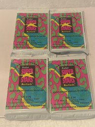 Pro Set Super Stars MusiCards Series One - 4 Sealed Packs