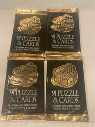 1991 Studio Baseball Pack Lot Of - 4 Packs