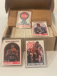 1989-90 Hoops Basketball Series 1 Complete Set - Robinson RC Jordan-Bird