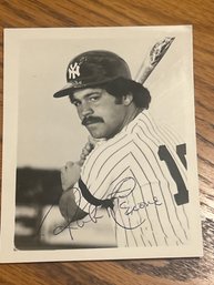 Signed 4x5 Rick Cerone Photo