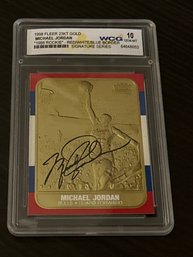 1998 Fleer Michael Jordan 23KT Gold Card WCG 10