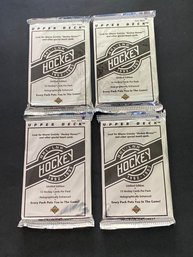 1992-93 Upper Deck Low Series Hockey Card Unopened Pack Lot Of 4