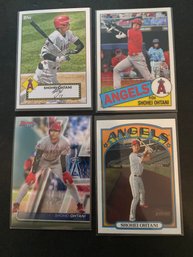 Shohei Ohtani Baseball Card Lot Of 4