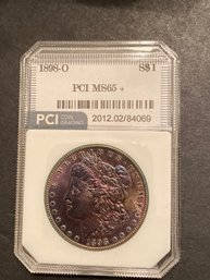 1898 O MORGAN DOLLAR PCI MS65