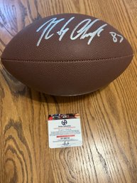 Rob Gronkowski Autographed Football With COA