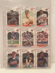 1988 Fleer Baseball - 9 Card Lot Of Stars