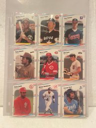 1988 Fleer Baseball - 9 Card Lot Of Stars