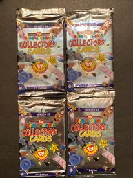 TY BEANIE BABIES COLLECTOR'S CARDS SERIES II 1ST EDITION PACK UNOPENED 1999 NEW Lot Of 4