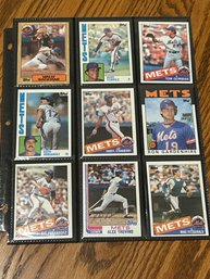 Lot Of (18) Assorted 1980s NY Mets Baseball Cards