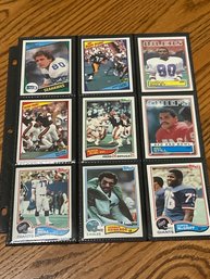 Lot Of (18) 1980s Topps NFL Cards
