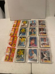 1989 Topps Baseball Rack Pack Lot Of 4