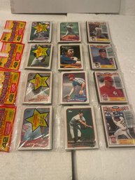 1989 Topps Baseball Rack Pack Lot Of 4