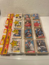 1987 Topps Baseball Card Rack Pack Lot Of 4