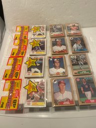 1987 Topps Baseball Card Rack Pack Lot Of 4