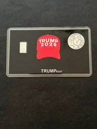 Donald Trump Card. 1 Gram Silver.