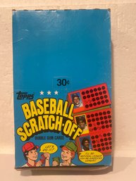 1981 Topps Baseball Scratch-Off Vending Box