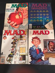 Vintage Mad Magazine Lot Of 4