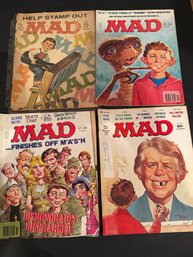 Vintage Mad Magazine Lot Of 4