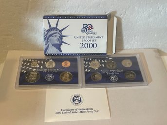 2000 Clad Proof Set U.S. Mint Original Government Packaging OGP COA