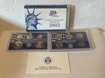 2003 Clad Proof Set U.S. Mint Original Government Packaging OGP COA