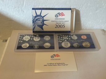 2005 Clad Proof Set U.S. Mint Original Government Packaging OGP COA