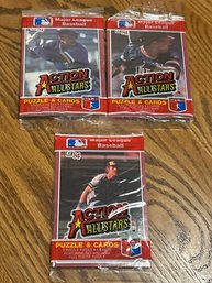 1984 Donruss Action All Stars Lot Of (3) Unopened Packs.