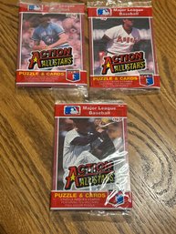 1984 Donruss Action All Stars Lot Of (3) Unopened Packs.