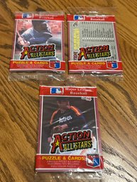 1984 Donruss Action All Stars Lot Of (3) Unopened Packs.