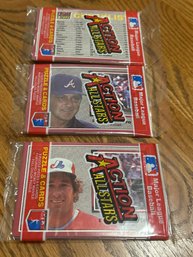 1983 Donruss Action All Stars Lot Of (3) Unopened Packs.